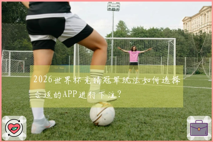 2026世界杯竞猜冠军玩法如何选择合适的APP进行下注？